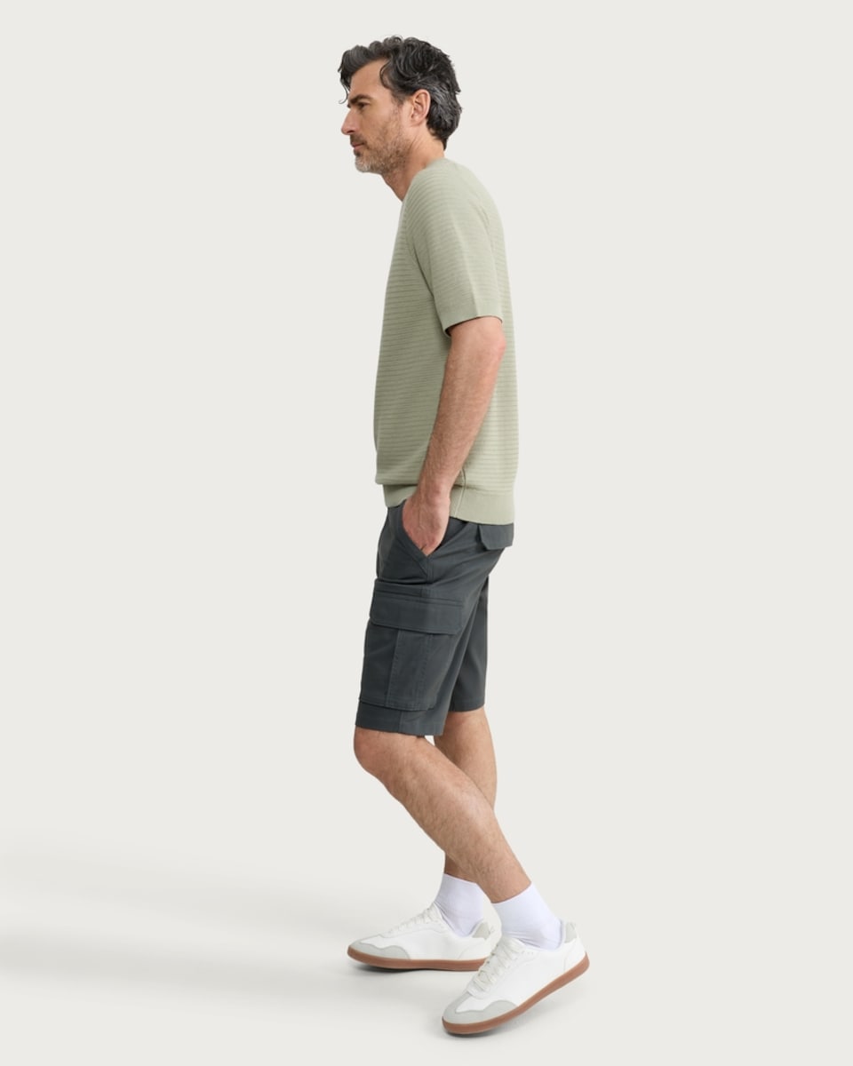 image 1 of F&F Cotton Rich Cargo Shorts in Khaki
