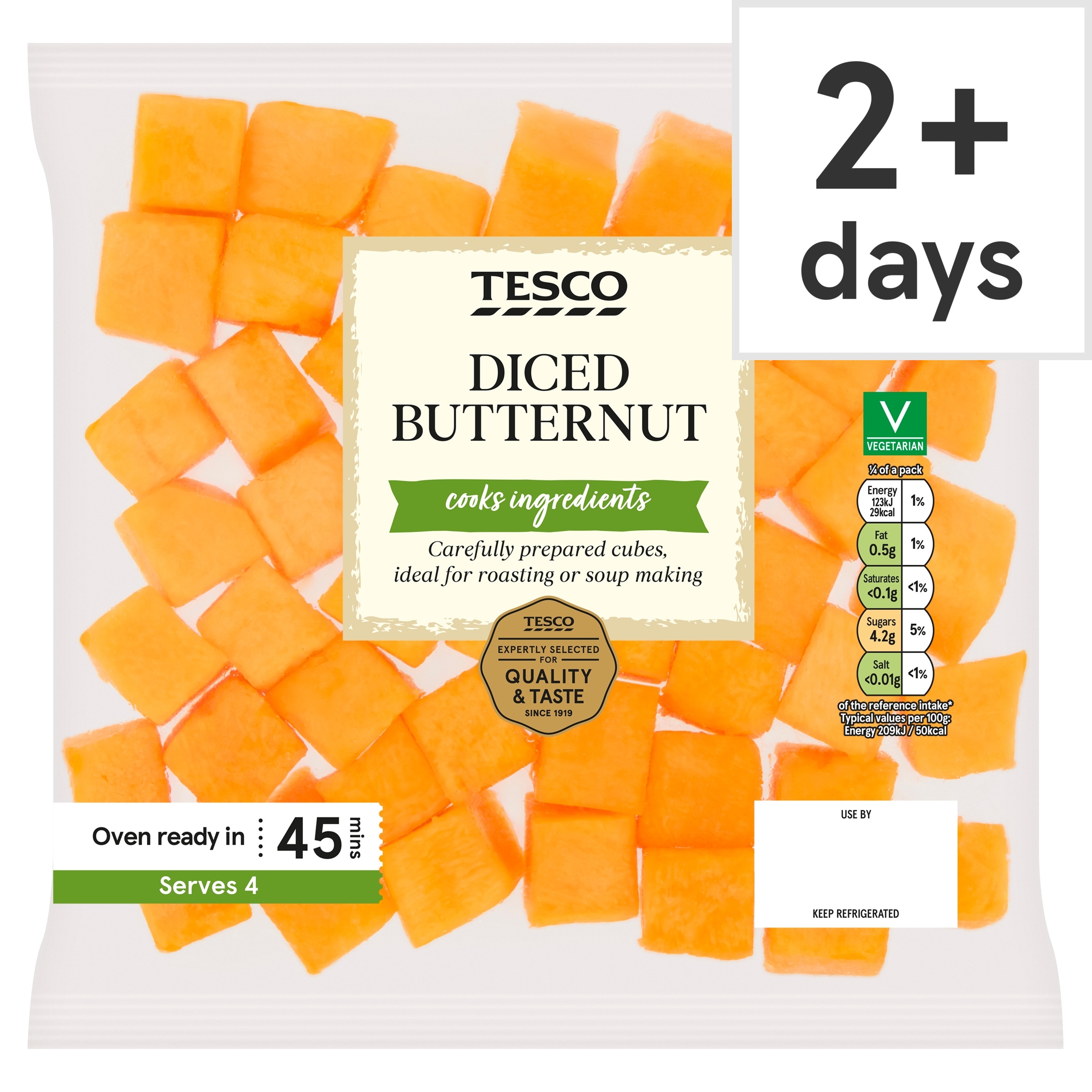 Tesco Diced Butternut 400g