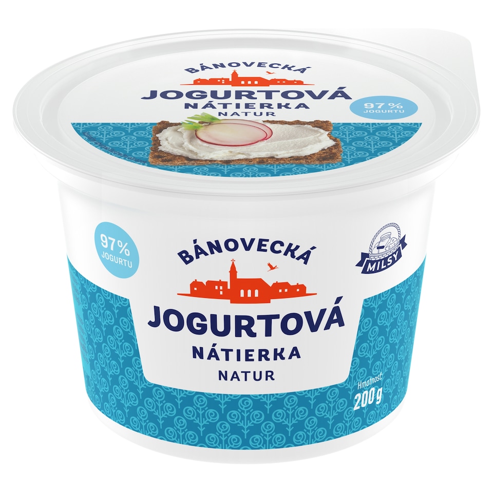 Milsy Bánovecká Yoghurt Spread Natur 200 g