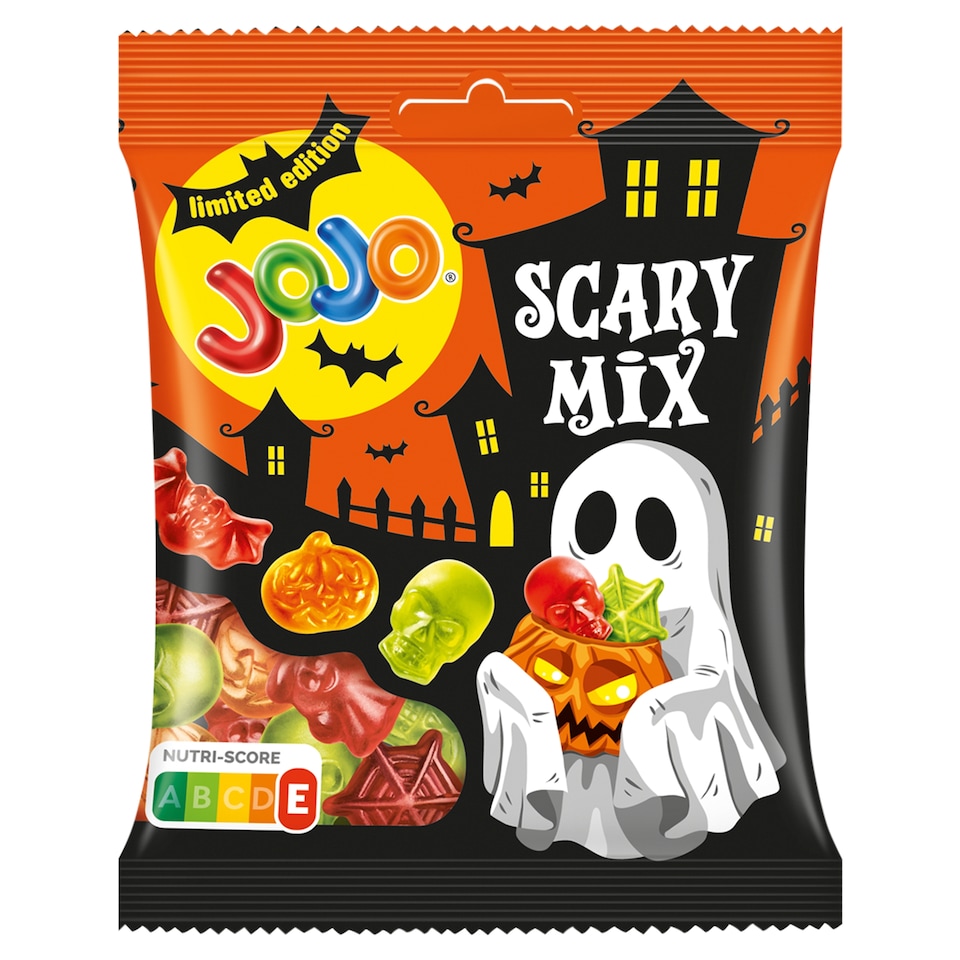 Jojo Scary Mix Gluten-Free Mixed Fruit-Flavored Gummy Candy 80 g