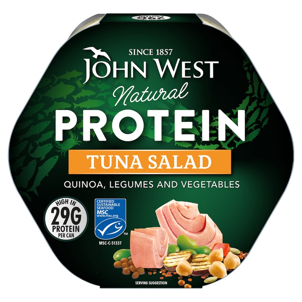 John West Protein Tuna Salad quinoa, legumes and vegetables 220g