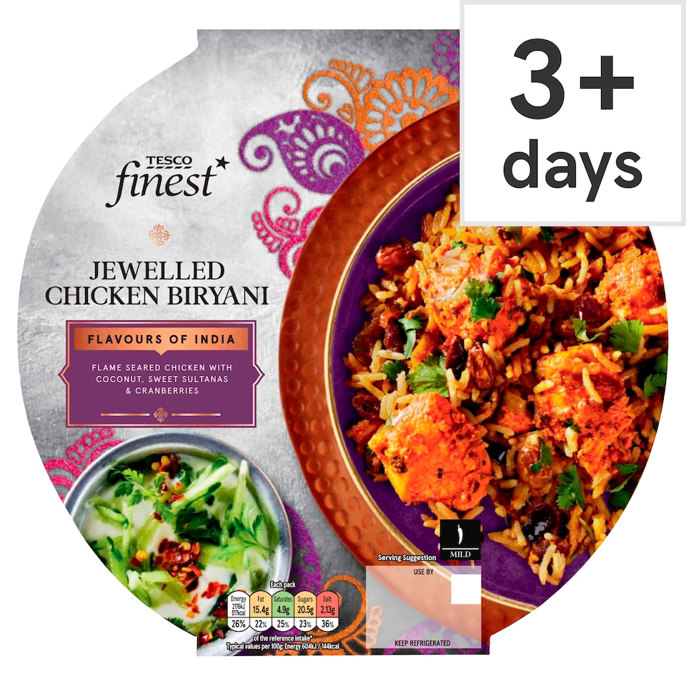 image 1 of Tesco Finest Jewelled Chicken Biryani 380g