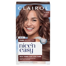 Clairol Nice'N Easy Crème Pure Brunettes Permanent Hair Dye Kit - 6.5PB Lightest Latte Brown