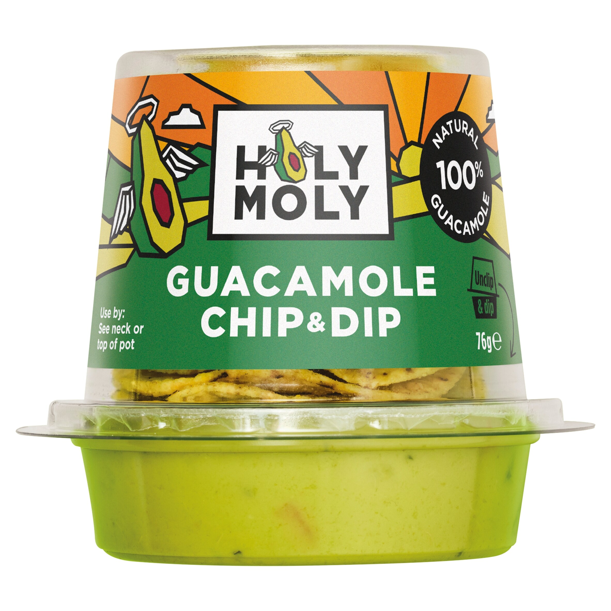 Holy Moly Guacamole and Chip & Dip 76g