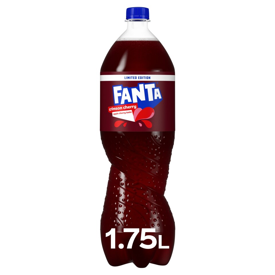 Fanta Crimson Cherry Apple Cherry Taste Soft Drink 1.75 Litre