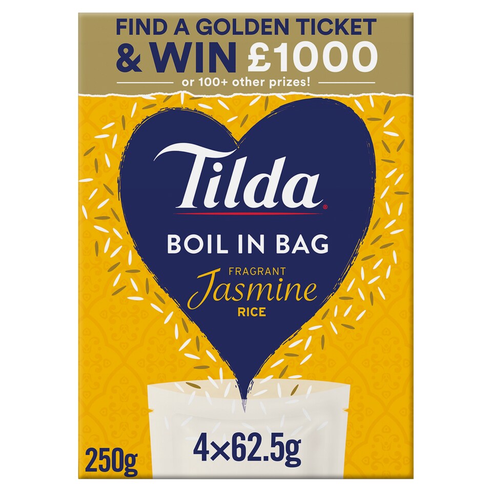 image 1 of Tilda Boil in the Bag Jasmine Rice 4 x 62.5g