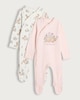 image 1 of Disney Bambi 2-Pack Pure Cotton Sweet Dreams Sleepsuits in Multi Pink