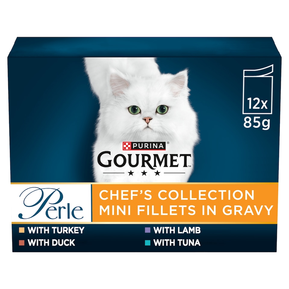 Gourmet Perle Cat Food Chef's Collection 12X85G
