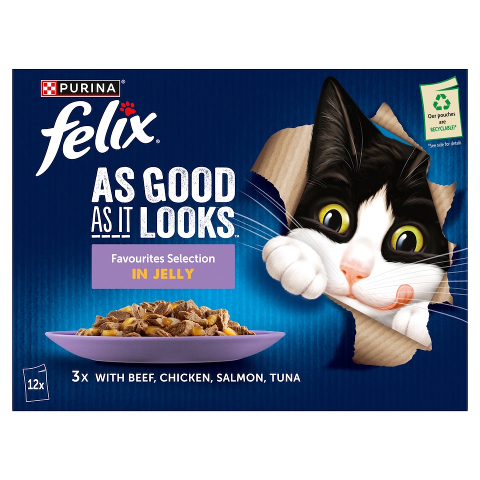 image 1 of Felix As Good As it Looks Favourites Selection Wet Cat Food 12x85g