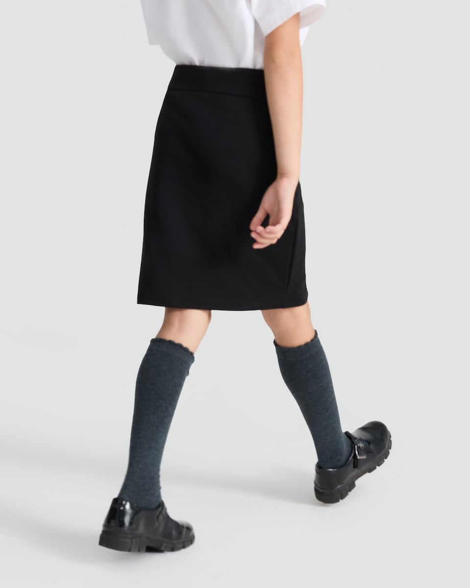 image 1 of F&F School Girls Pencil Skirt in Black
