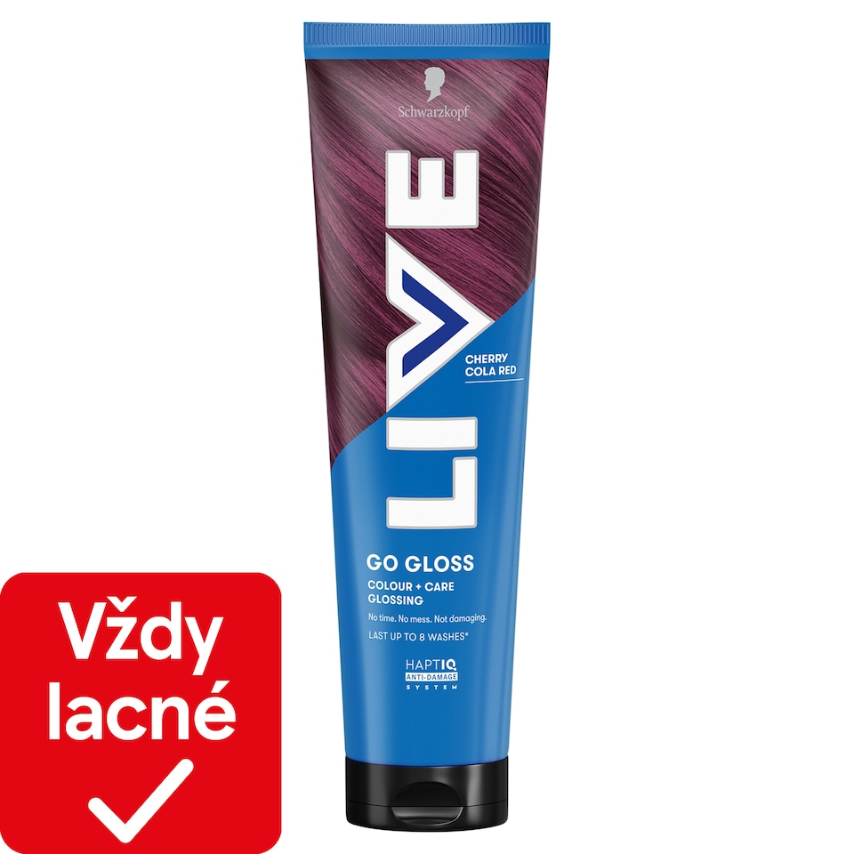 Schwarzkopf Live Go Gloss Colour+Care Glossing čerešňová cola 150 ml