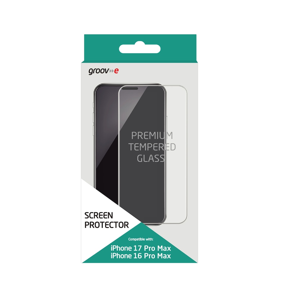 Groov-e iPhone 16/17 Pro Max Screen Protector