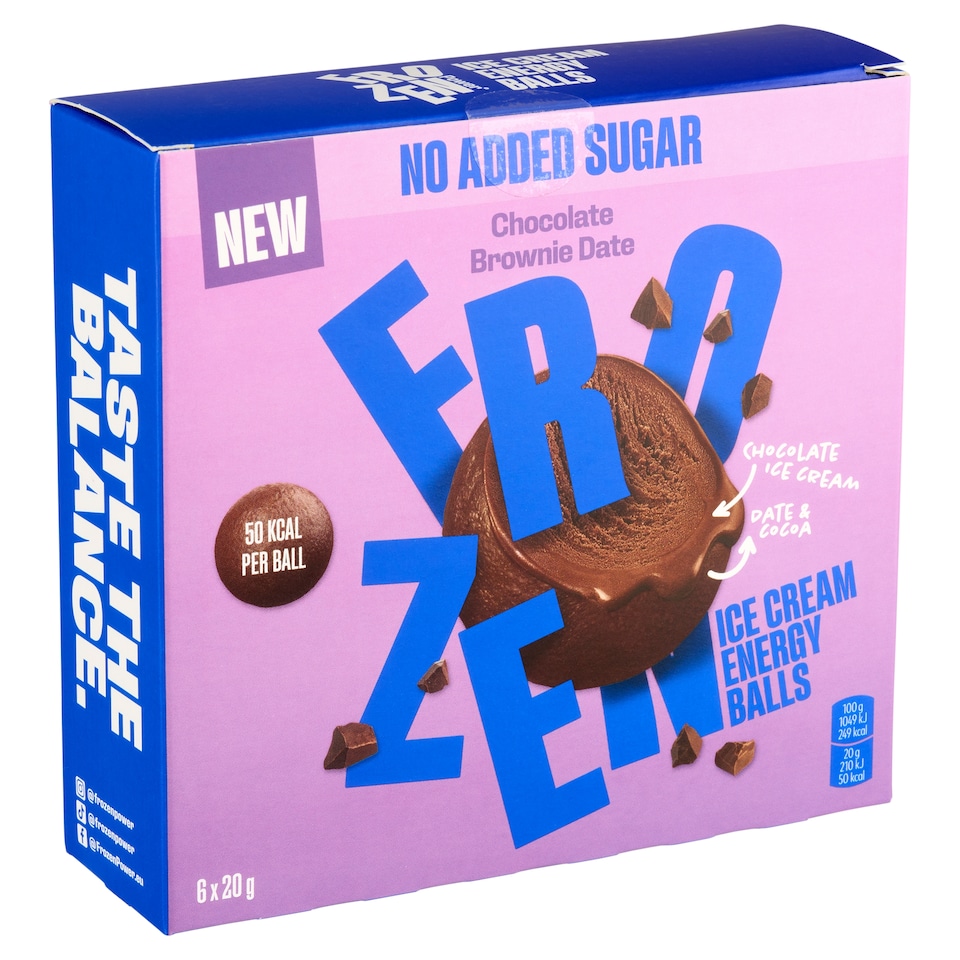 image 1 of Frozen Energy Balls Ice Cream 6 x 20 g (120 g)