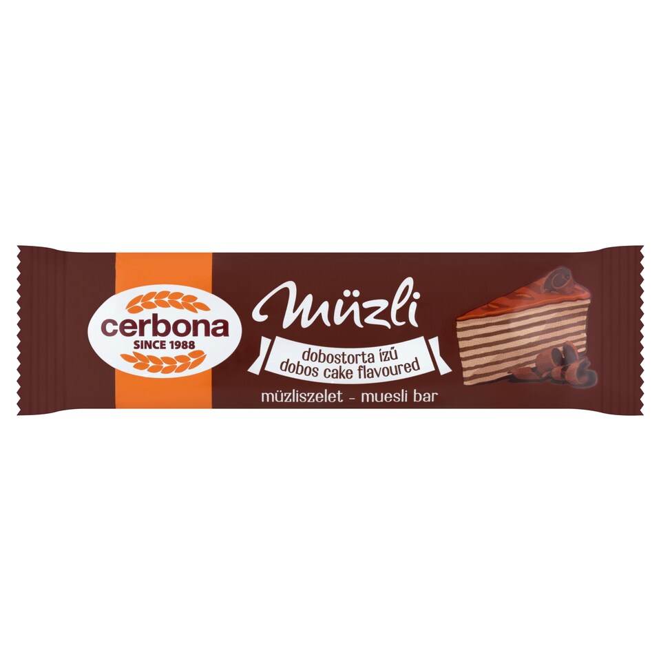 Cerbona Müzli dobostorta ízű müzliszelet 20 g  1. kép
