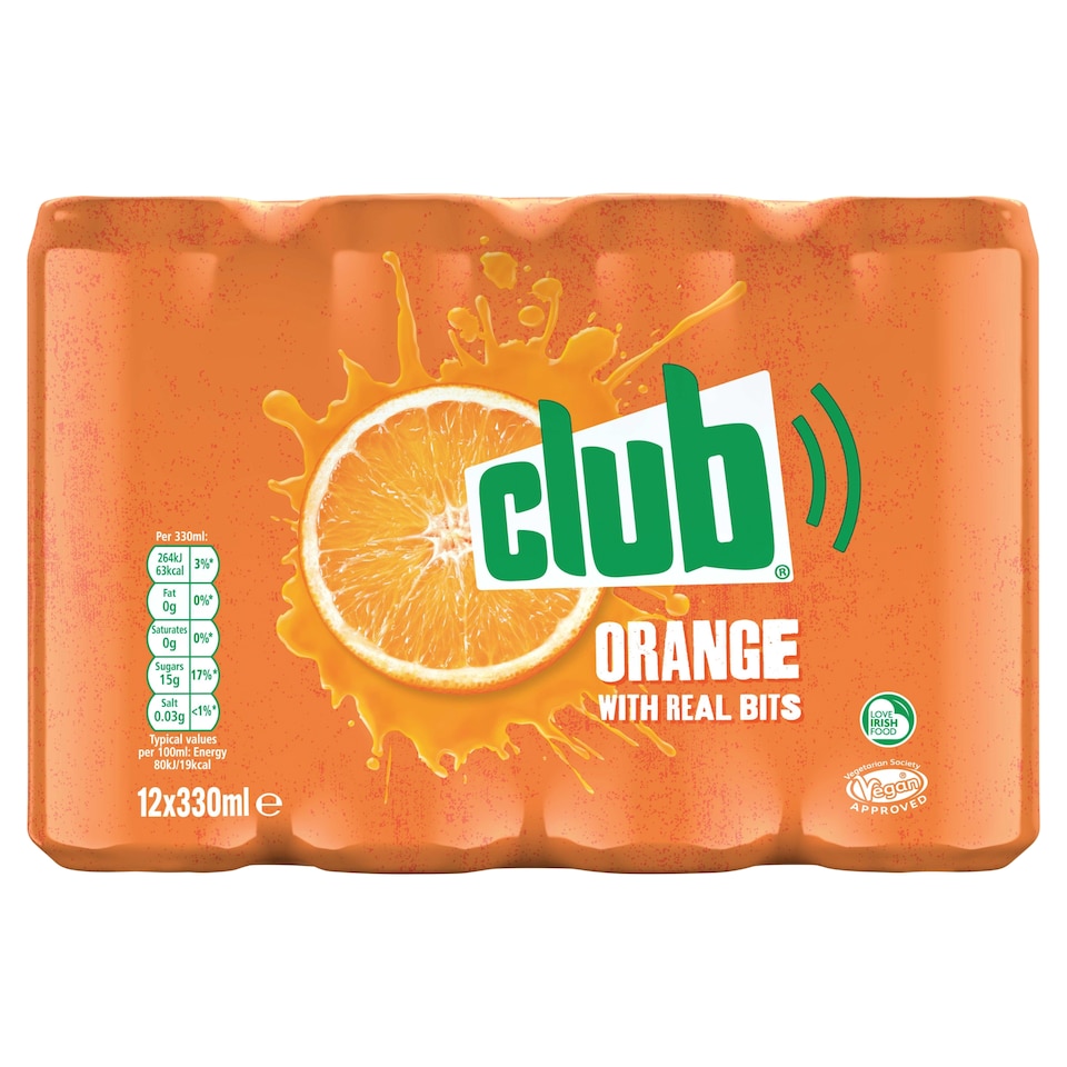 Club Orange 12 X 330Ml Can