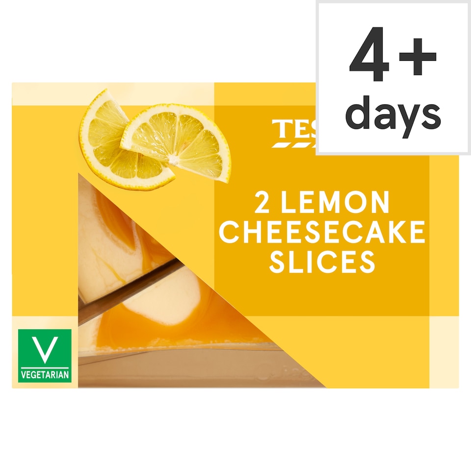 Tesco 2 Lemon Cheesecake Slices 180g
