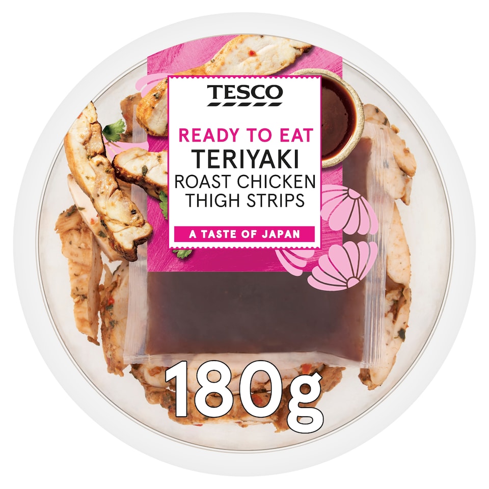 Tesco Teriyaki Roast Chicken Thigh Strips 180g