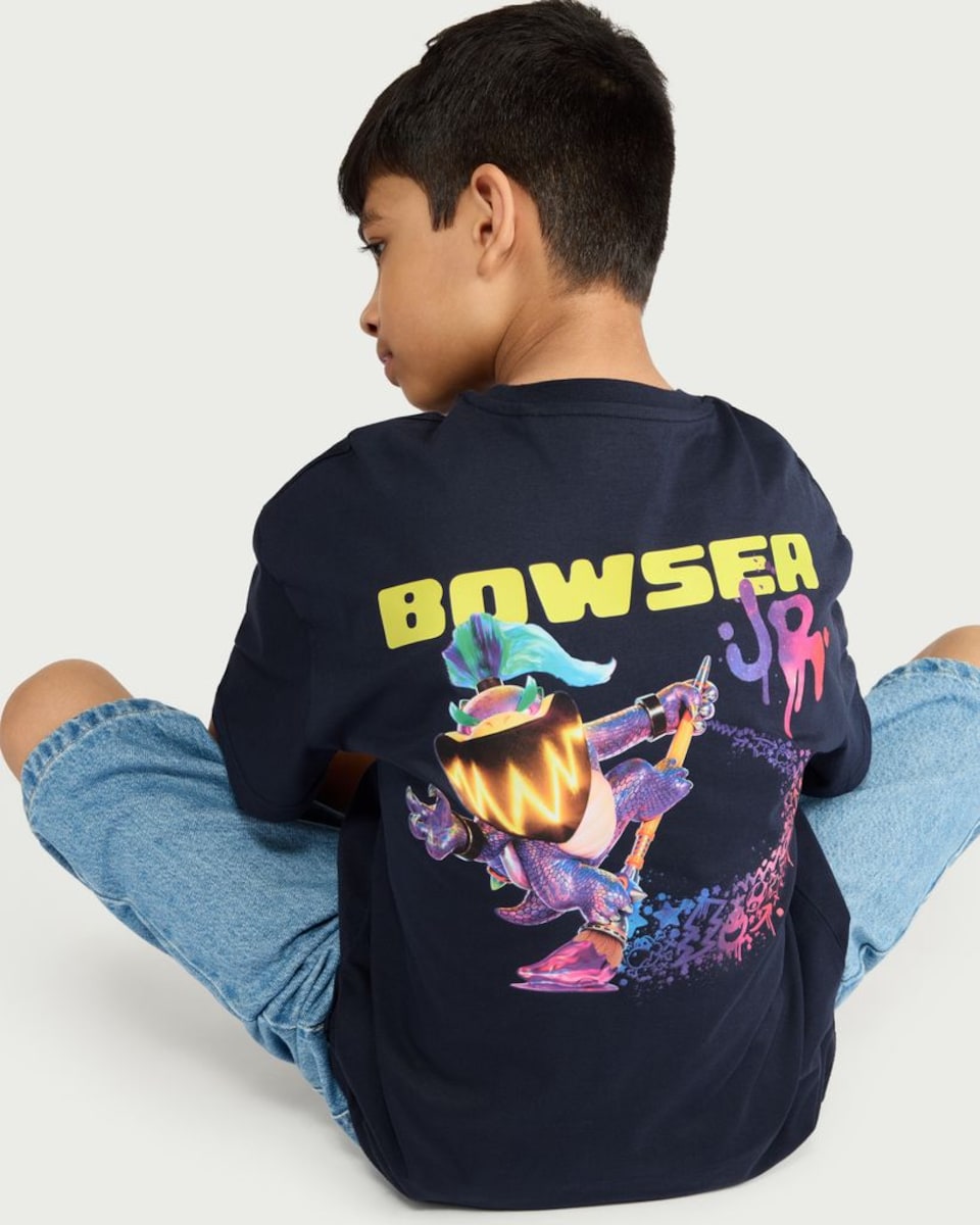 image 1 of Super Mario Bowser T-Shirt in Multi