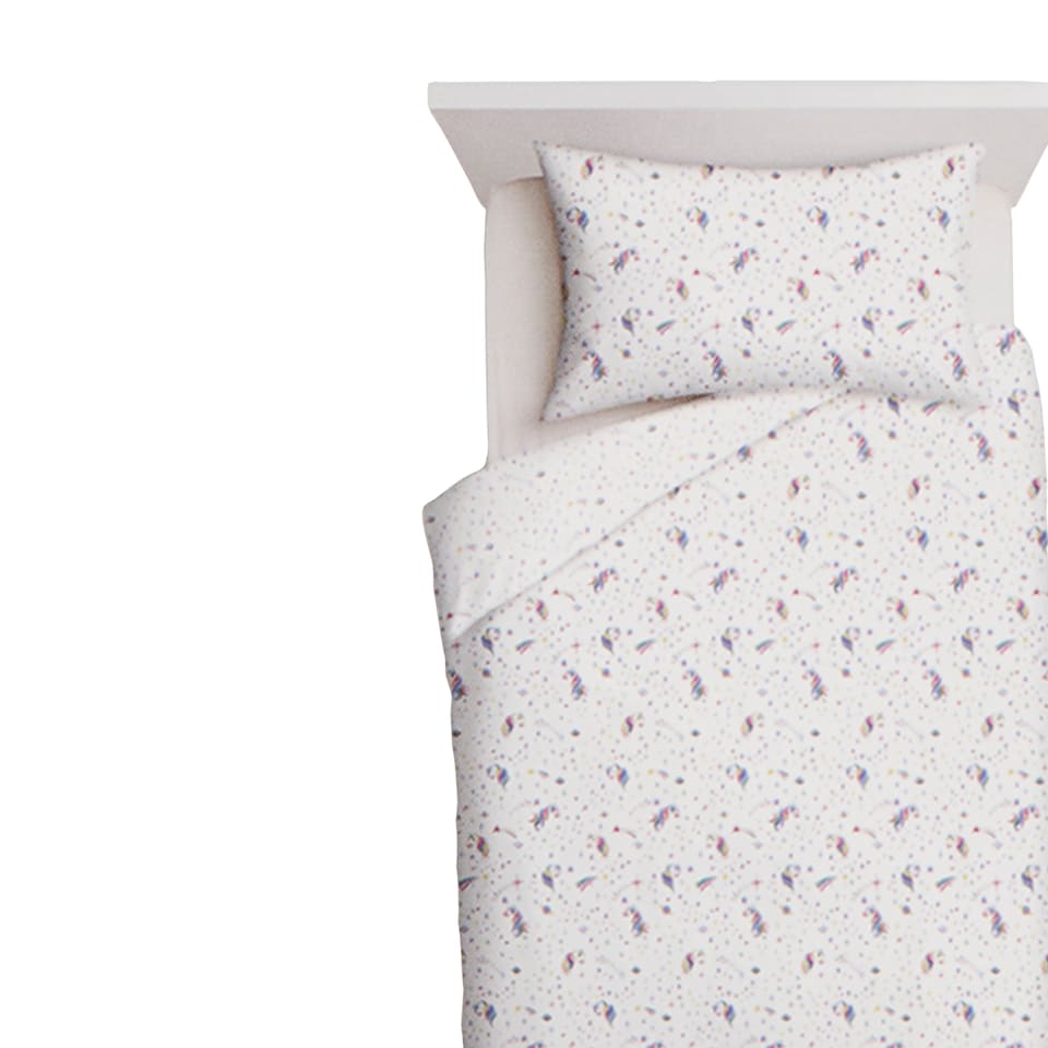 image 1 of Tesco Home Unicorn Bedset Duvet Set 140 x 200 cm