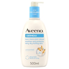 Aveeno Dermexa Daily Emollient Cream Body Lotion Moisturiser 500ml