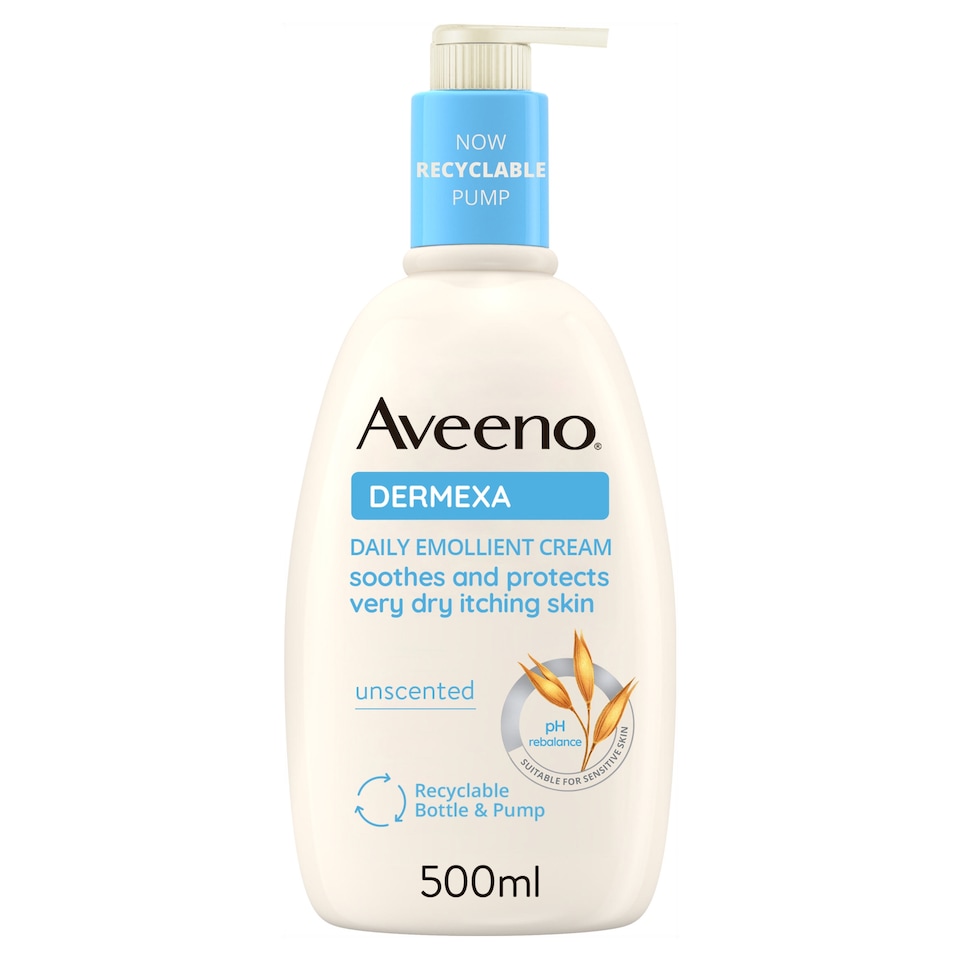 image 1 of Aveeno Dermexa Daily Emollient Cream Body Lotion Moisturiser 500ml