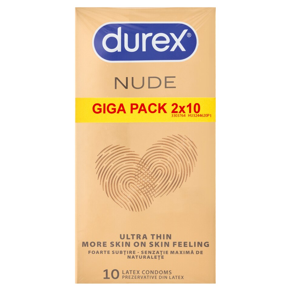 Durex Nude óvszer 2 x 10 db  1. kép
