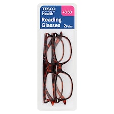 Tesco Health Reading Glasses Twin Pack 3.5