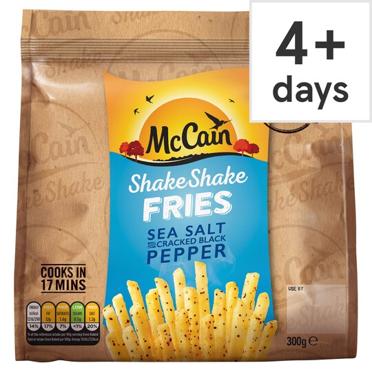 Mccain Fries Salt & Black Pepper 300G Tesco Groceries