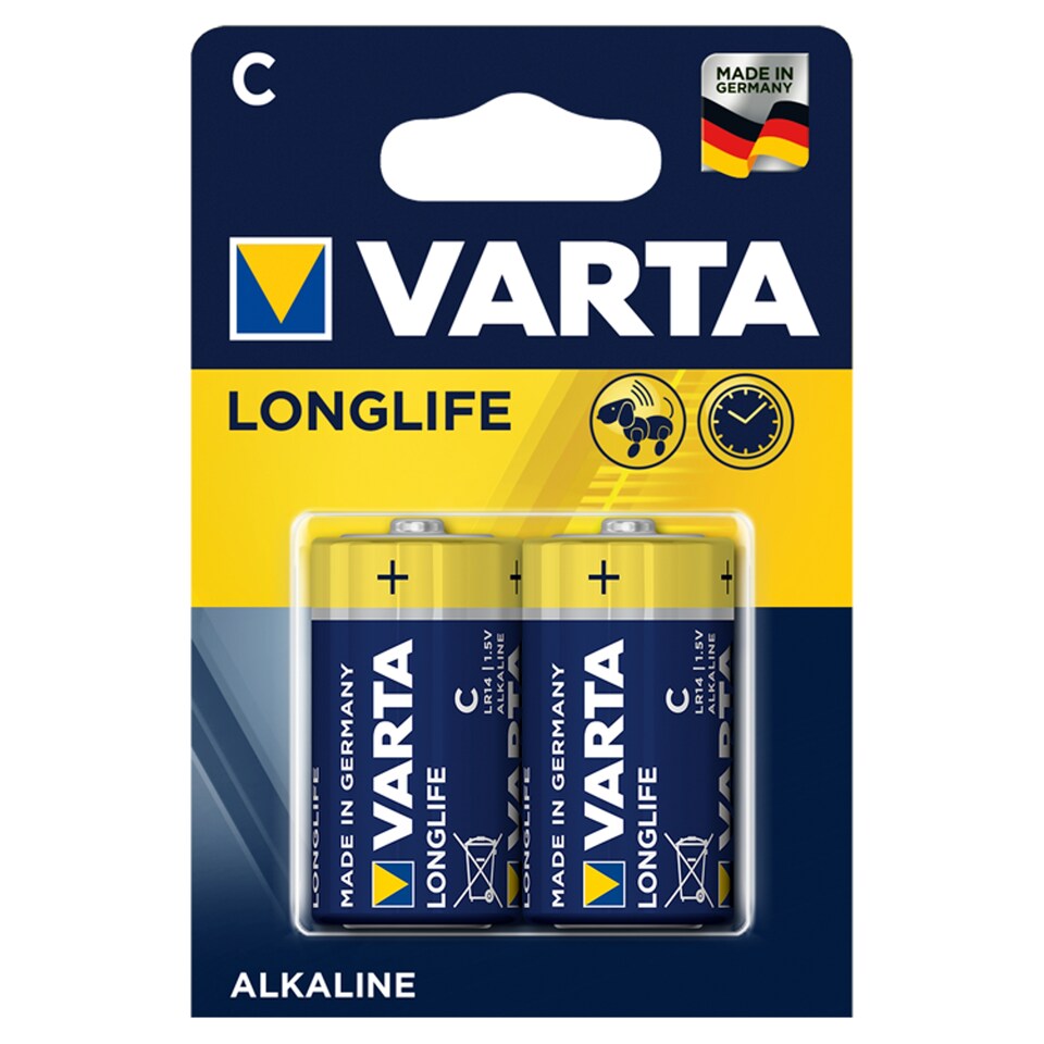 Varta Longlife alkáli C baby elem 2 db