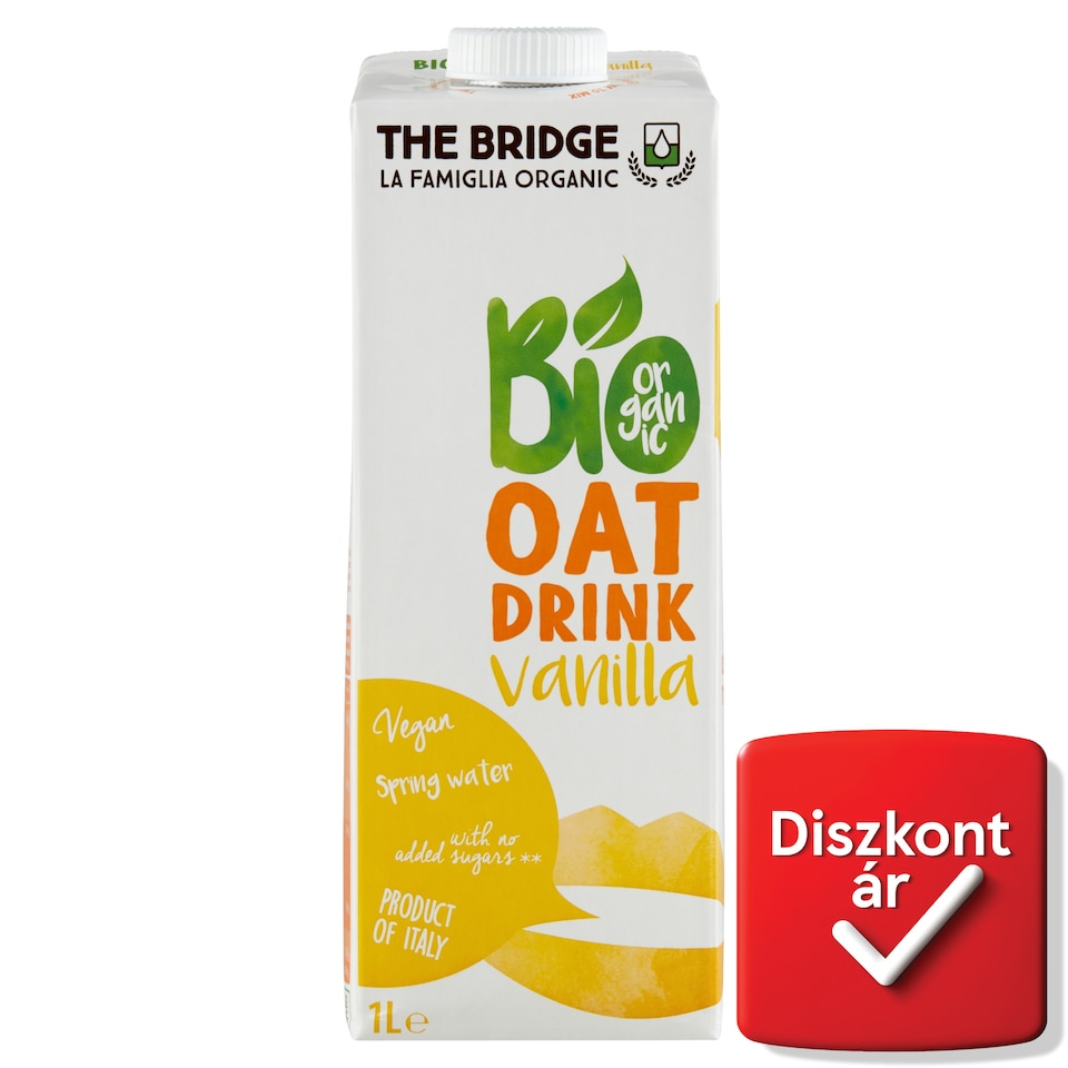 The Bridge UHT bio vaníliás zabital 1 l