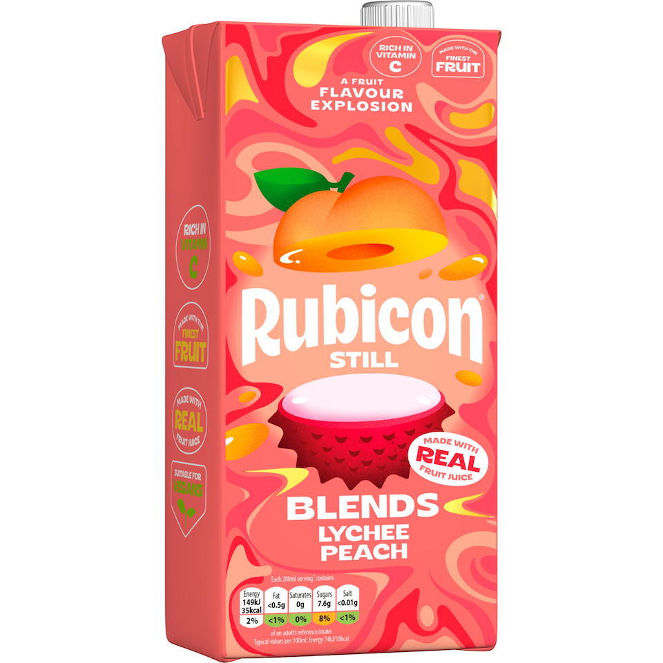 image 1 of Rubicon Still Blends Lychee & Peach Juice Drink 1L