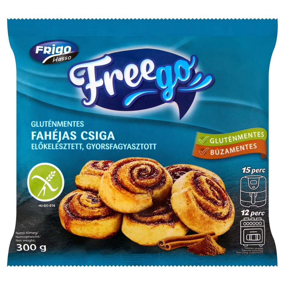 Freego Gluten-Free Quick-Frozen Cinnamon Rolls Pre-Proofed 300 g