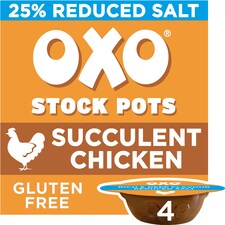 Oxo Chicken Reduced Salt Stock Pot 4 Pack 80G
