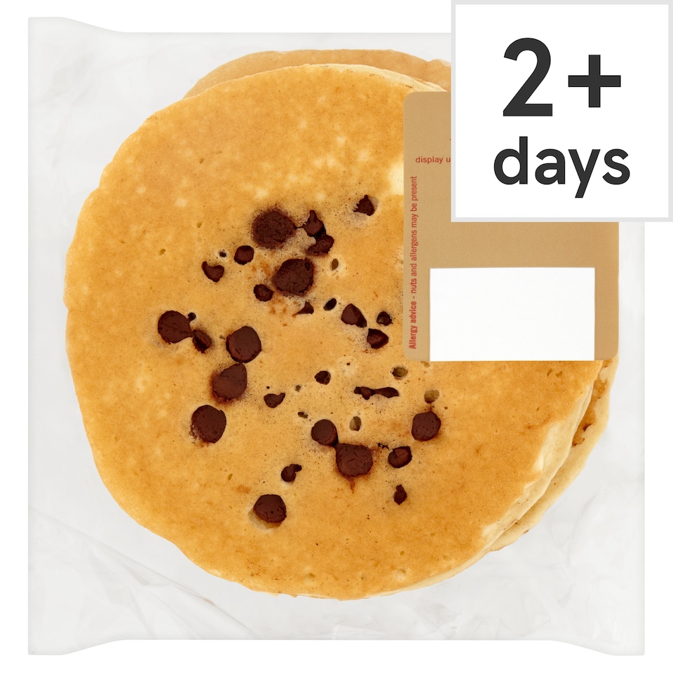 image 1 of Tesco American Style Chocolate Chip Pancakes 6 Pack