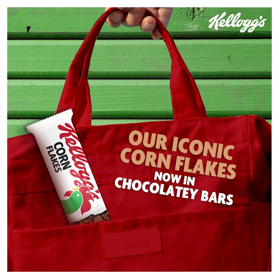 image 1 of Kellogg's Corn Flakes Chocolate Flavour Cereal Milk Bars 4 x 24g