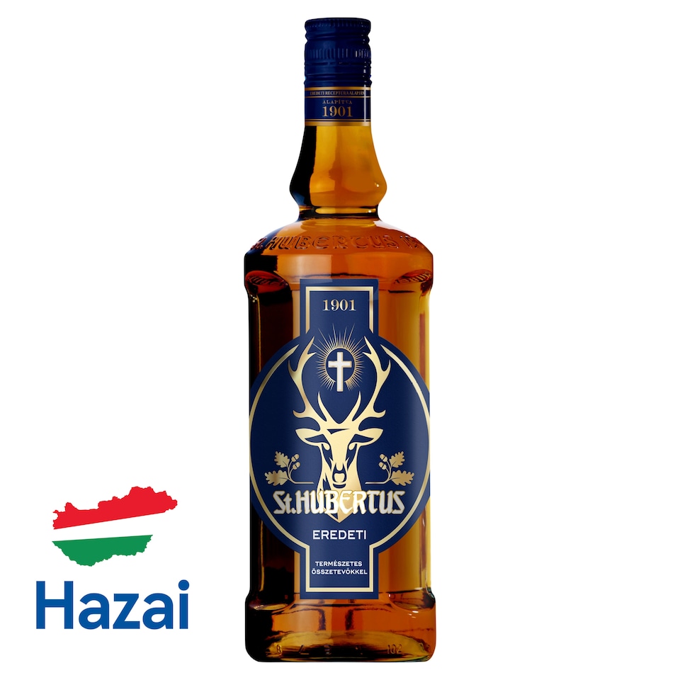 St. Hubertus eredeti gyógynövénylikőr 33% 0,5 l   1. kép