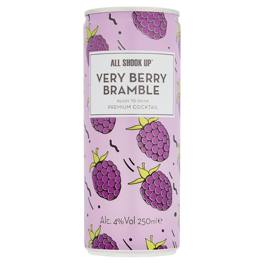 All Shookup Very Berry Bramble Cocktail 250Ml Tesco Groceries