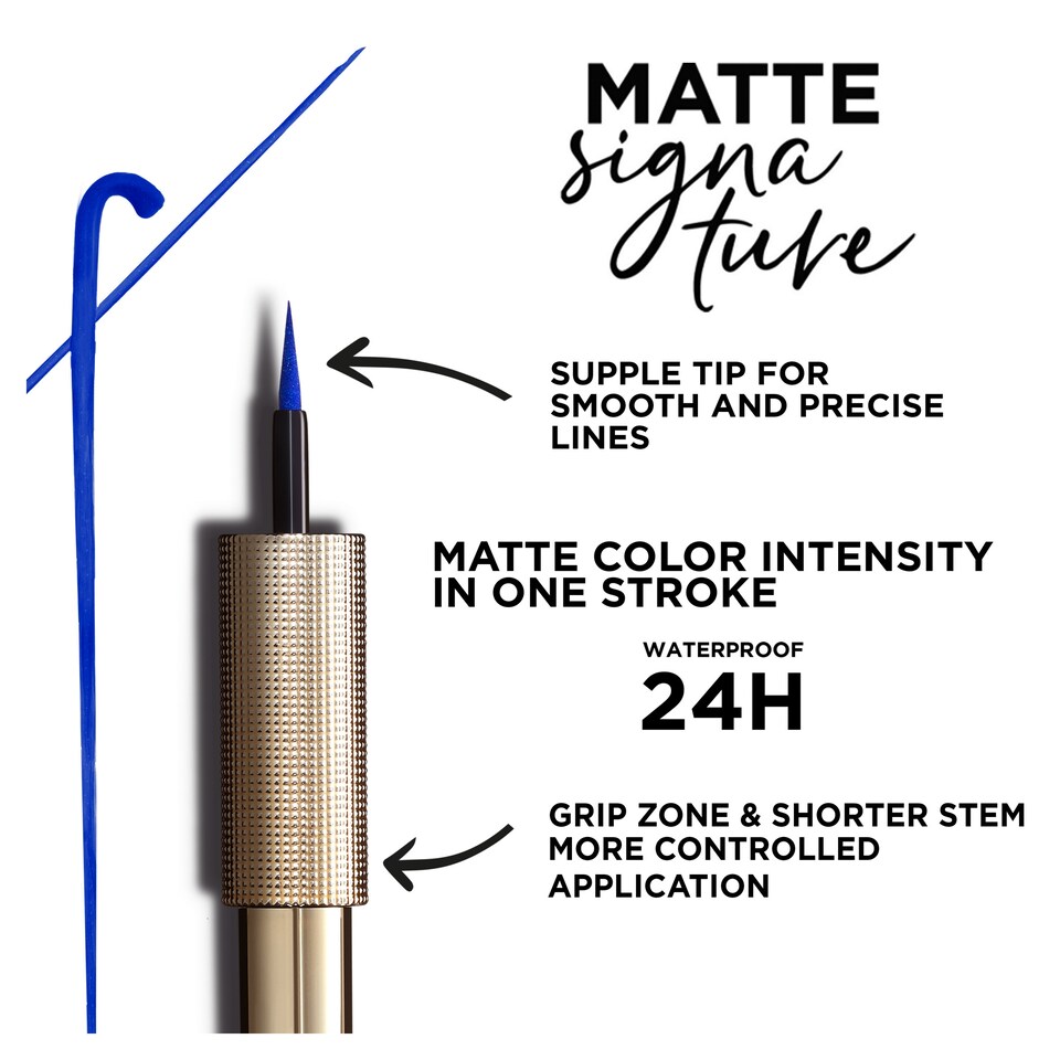 image 1 of L'oreal Paris Matte Signature Liquid Eyeliner 04 Emeralde
