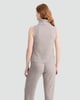 image 3 of F&F Ribbed Roll Neck Sleeveless Co-ord Top in Neutral