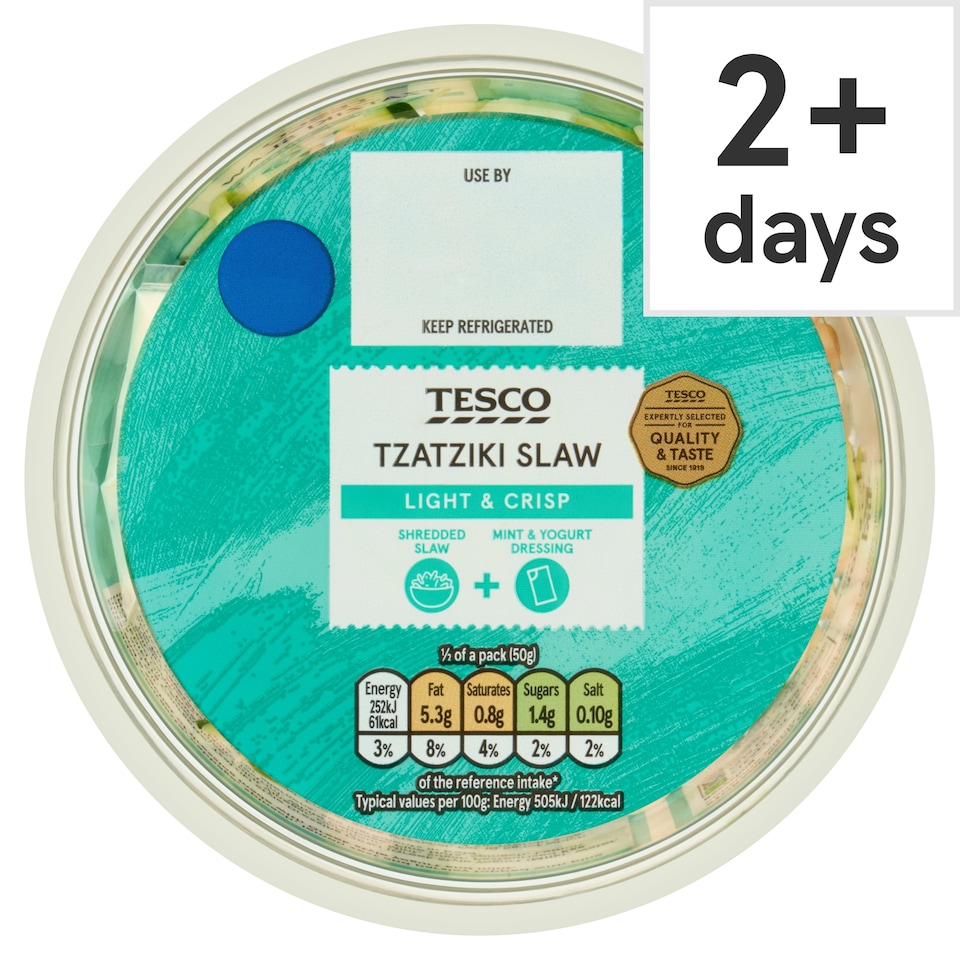 Tesco Tzatziki Slaw 100g