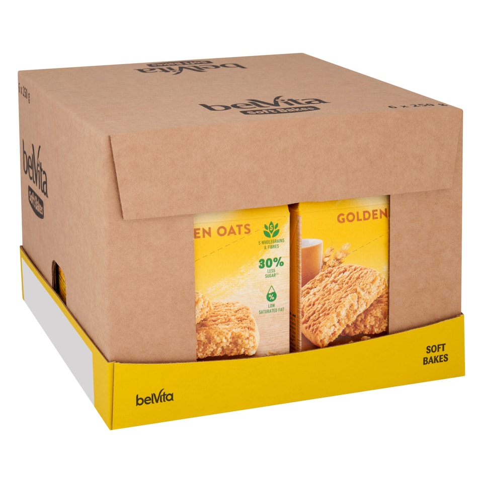 image 1 of BelVita Breakfast Soft Bakes Golden Oats 5 Pack 250G