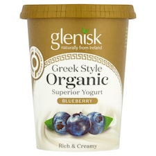 Glenisk Organic Greek Style Blueberry 450G
