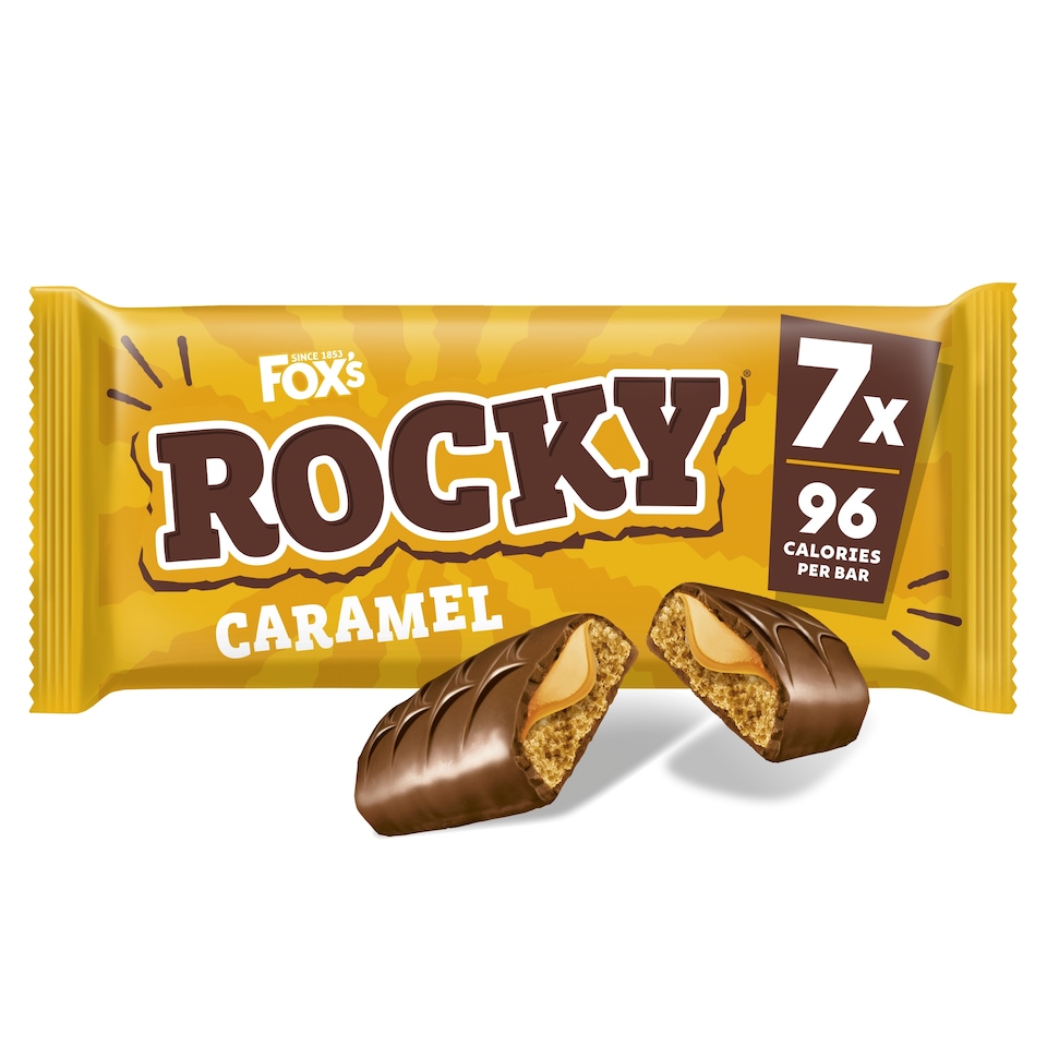 image 1 of Fox's Biscuits Rocky Caramel Biscuit Bars Multipack, 7 Pack 136.5g