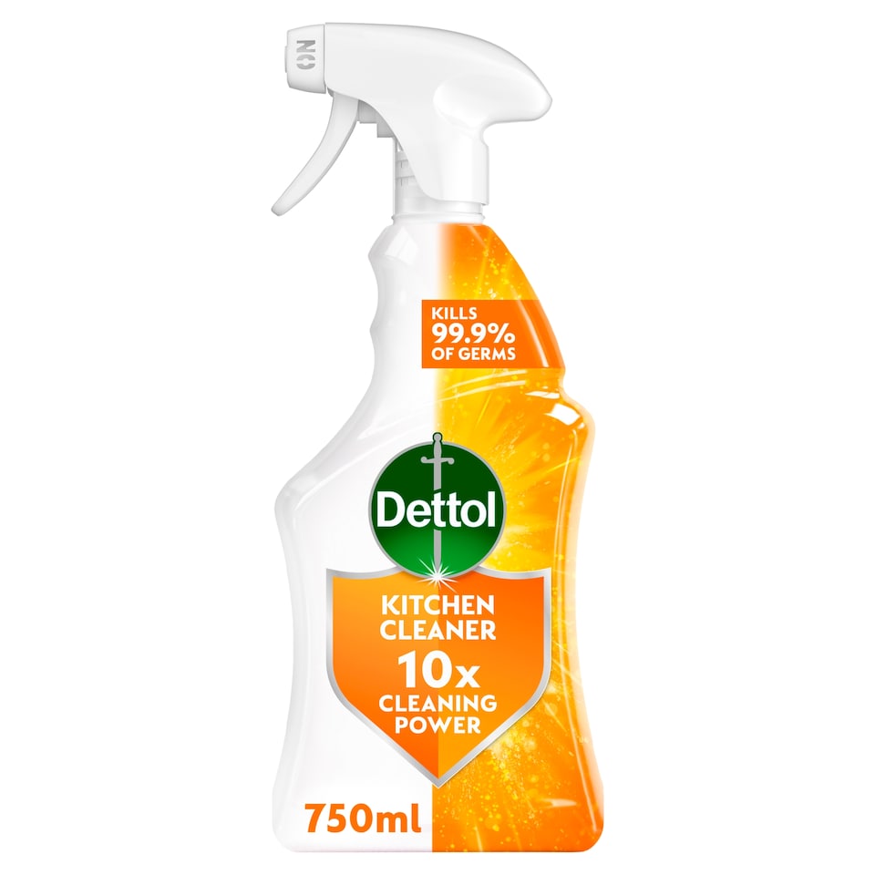 Dettol Antibacterial Kitchen Surface Hob Cleaner Spray 750ml