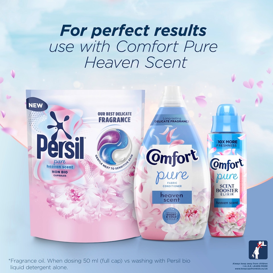 image 1 of Persil Pure Heaven Scent Non Bio Laundry Washing Detergent Capsules 44 Washes 928g