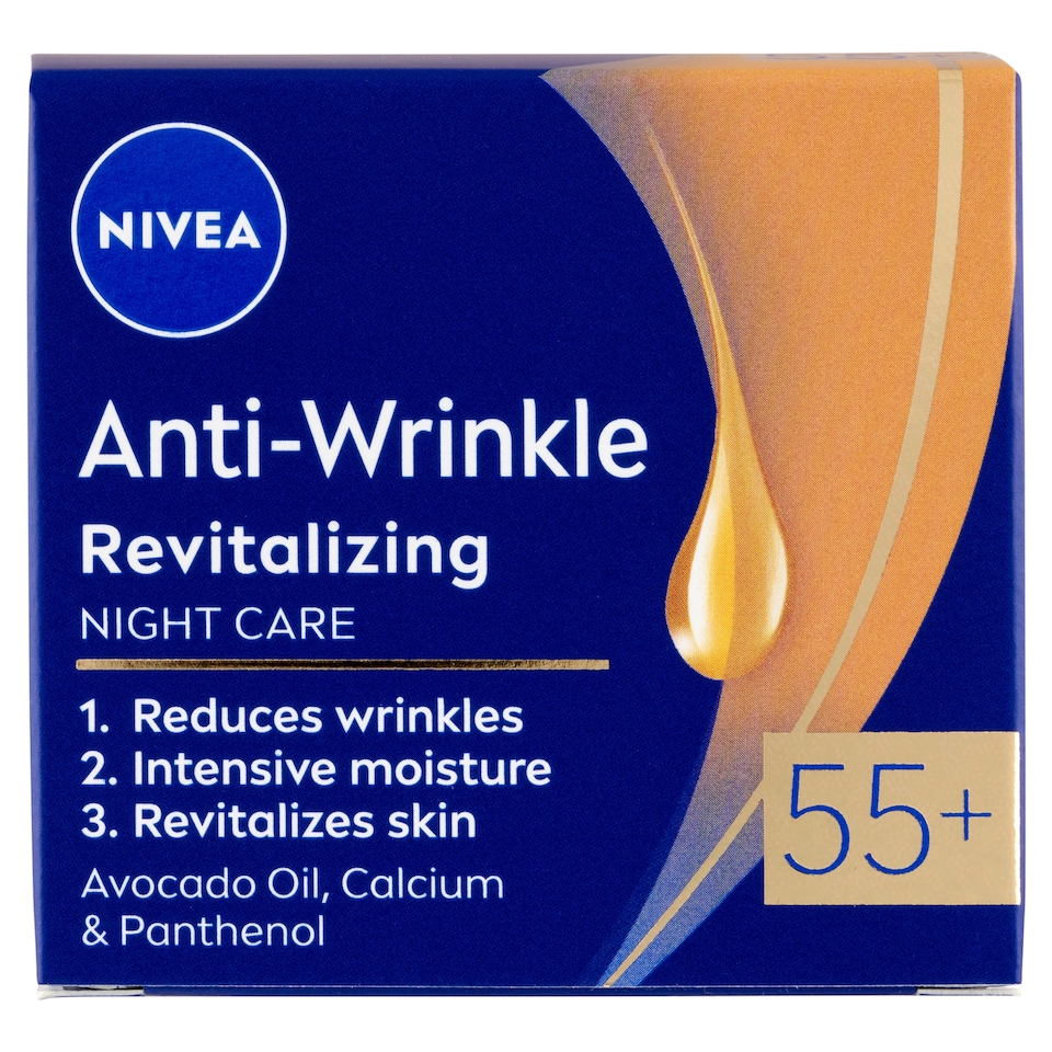 NIVEA Anti-Wrinkle Revitalizing éjszakai arckrém 55+ 50 ml 1. kép