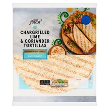 TESCO finest Chargrilled Lime & Coriander Tortillas 252g