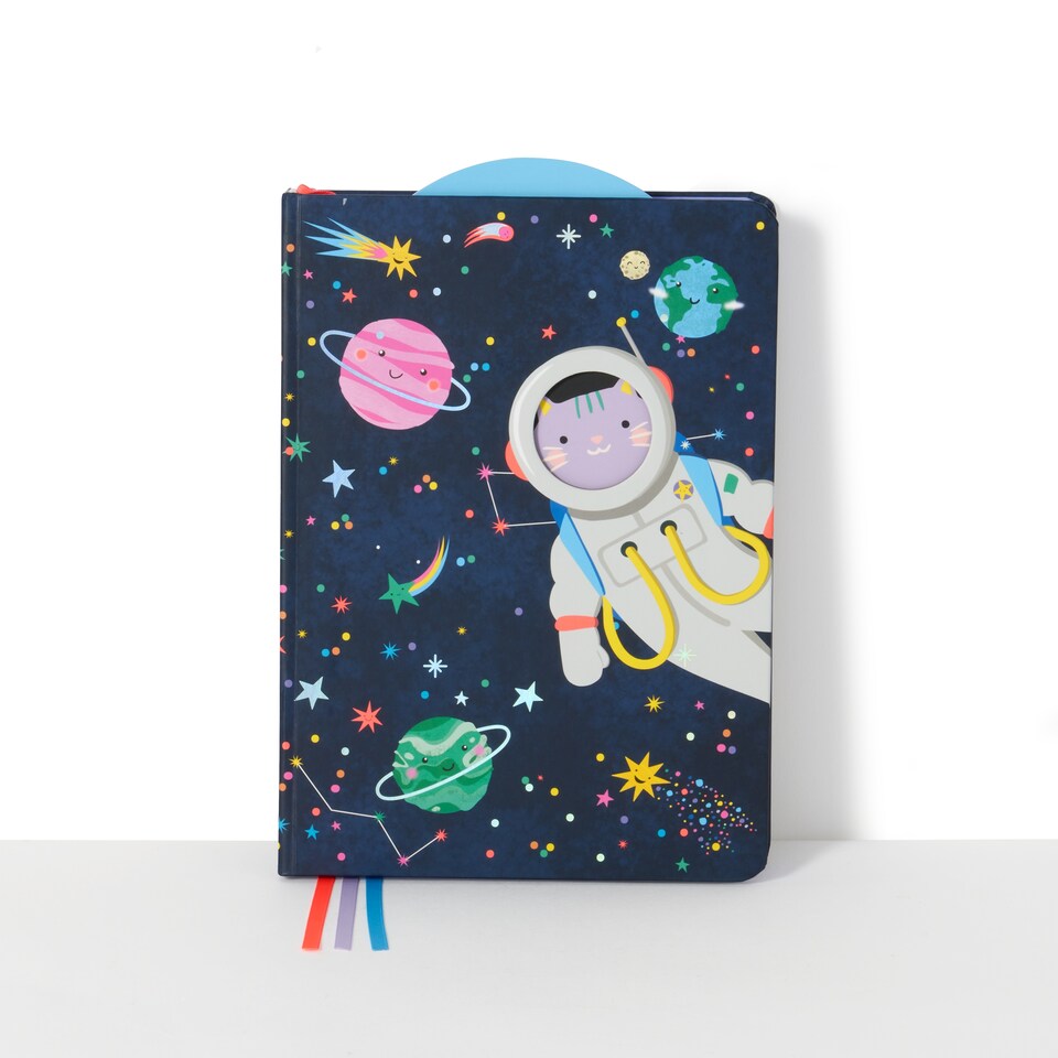 image 1 of Paperchase Happy Space A5 Spinner Notebook