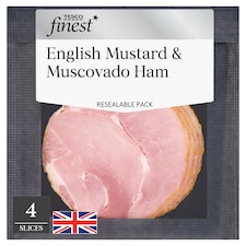 Tesco Finest English Mustard and Muscovado Sugar Ham 100g