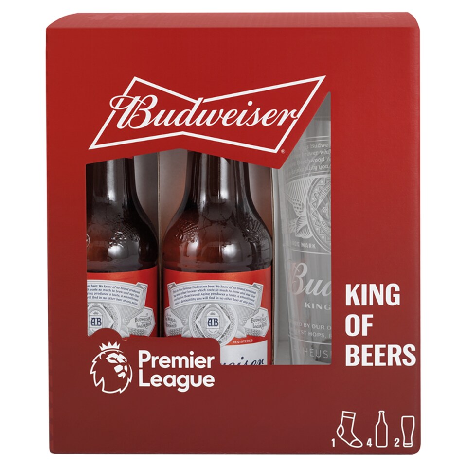 Budweiser Lager Beer Premier League Giftset